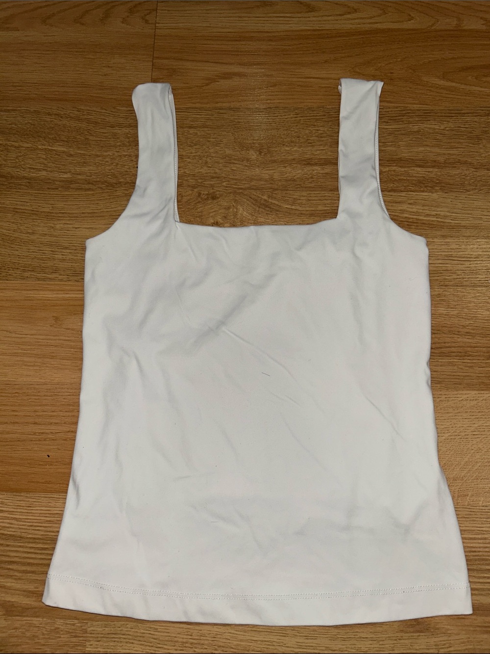 Dynamite White Square Neck Tank Top